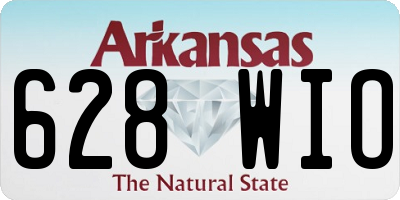 AR license plate 628WIO
