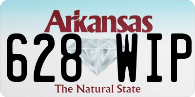 AR license plate 628WIP