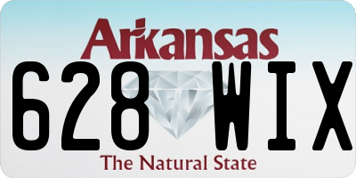 AR license plate 628WIX
