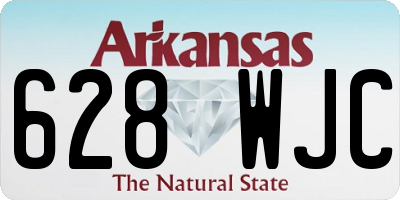AR license plate 628WJC