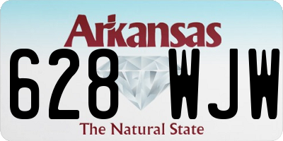 AR license plate 628WJW