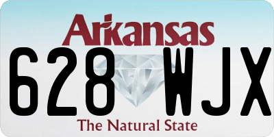 AR license plate 628WJX