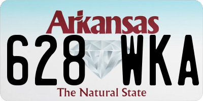 AR license plate 628WKA