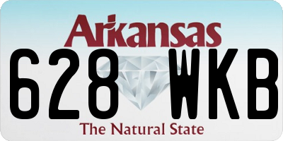 AR license plate 628WKB
