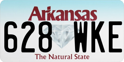 AR license plate 628WKE