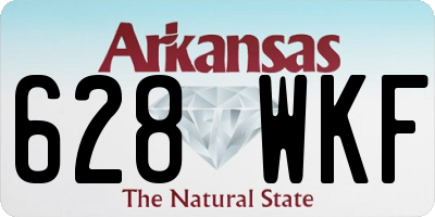 AR license plate 628WKF