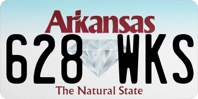 AR license plate 628WKS
