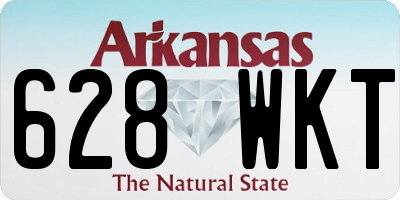 AR license plate 628WKT