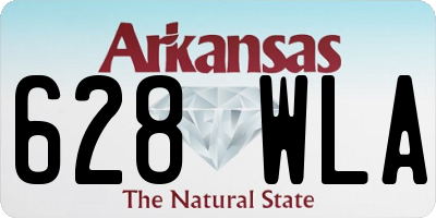 AR license plate 628WLA