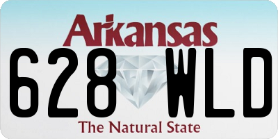 AR license plate 628WLD
