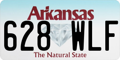 AR license plate 628WLF