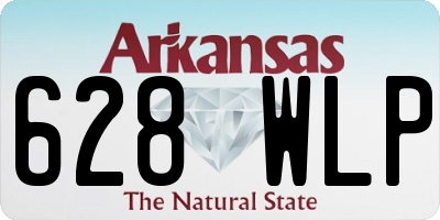 AR license plate 628WLP