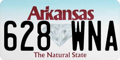 AR license plate 628WNA