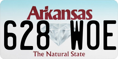 AR license plate 628WOE