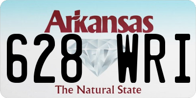 AR license plate 628WRI