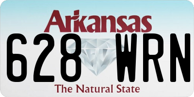AR license plate 628WRN