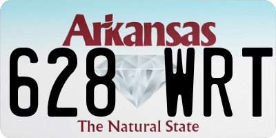 AR license plate 628WRT