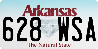 AR license plate 628WSA