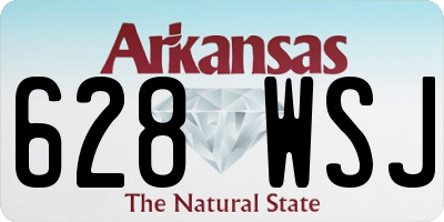 AR license plate 628WSJ