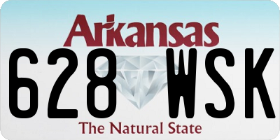 AR license plate 628WSK