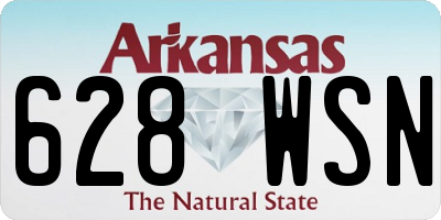 AR license plate 628WSN
