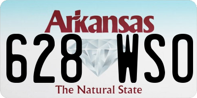 AR license plate 628WSO