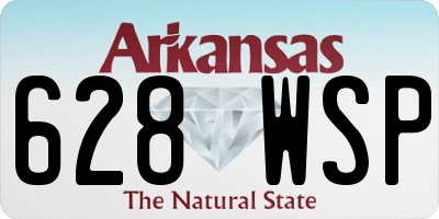 AR license plate 628WSP