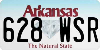 AR license plate 628WSR