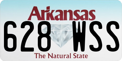 AR license plate 628WSS