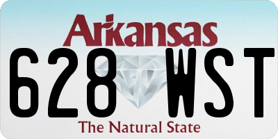 AR license plate 628WST