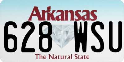 AR license plate 628WSU
