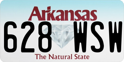 AR license plate 628WSW