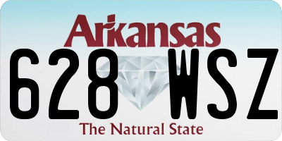 AR license plate 628WSZ