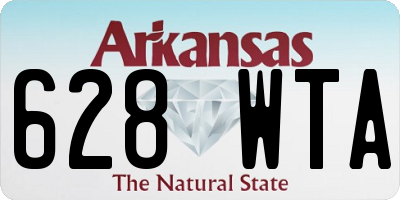 AR license plate 628WTA