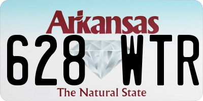 AR license plate 628WTR