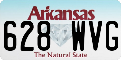 AR license plate 628WVG