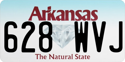 AR license plate 628WVJ