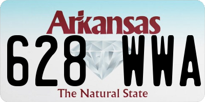 AR license plate 628WWA