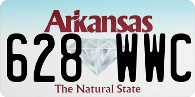 AR license plate 628WWC