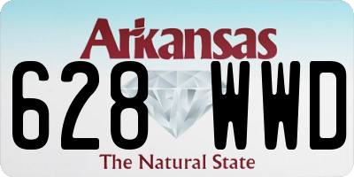 AR license plate 628WWD