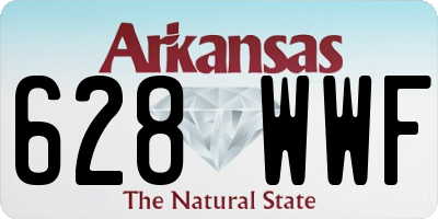 AR license plate 628WWF