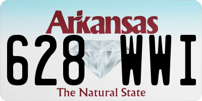 AR license plate 628WWI