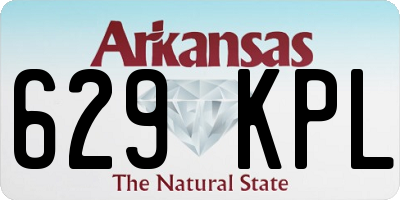 AR license plate 629KPL