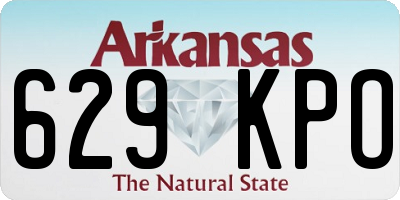 AR license plate 629KPO