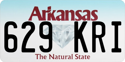 AR license plate 629KRI