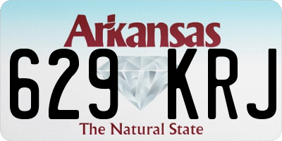 AR license plate 629KRJ