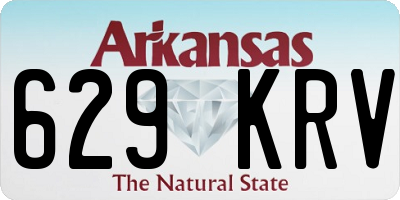 AR license plate 629KRV