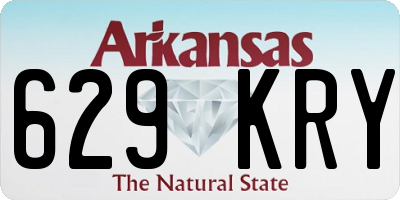 AR license plate 629KRY