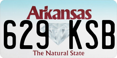 AR license plate 629KSB
