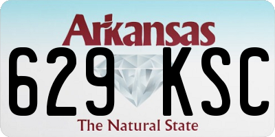 AR license plate 629KSC